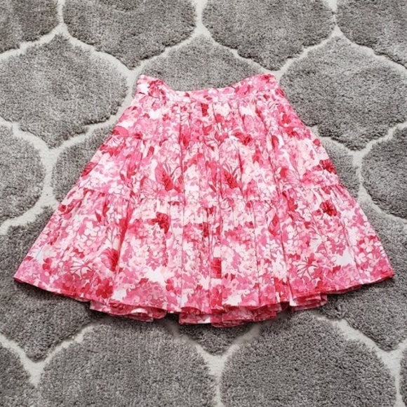 Juicy Couture Cherry Sorbet Print Full Silk Skirt - Picture 1 of 8